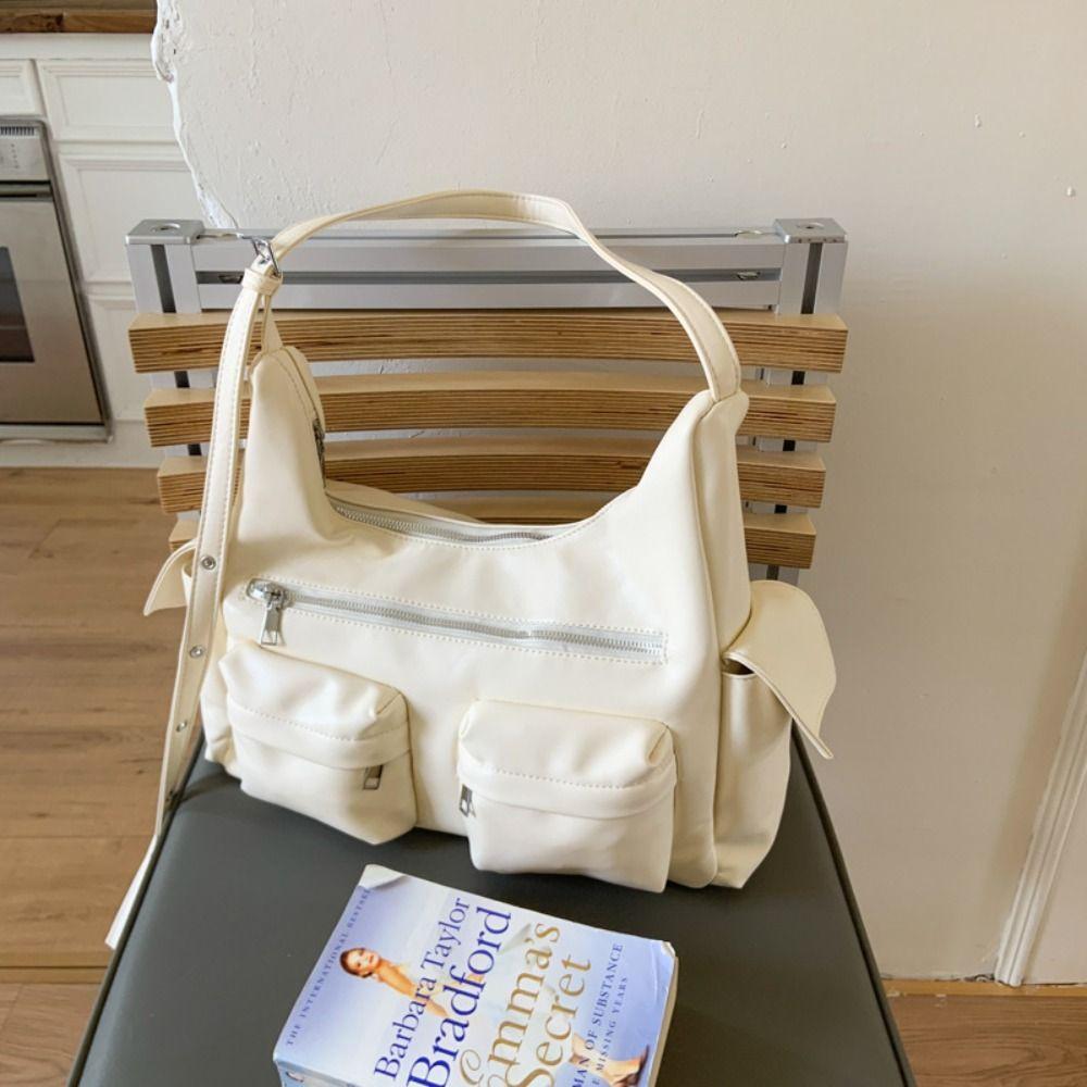 Fashion Retro Shoulder Bag Spicy Girl MotorcycleBag Trend Armpit Bag  Shopping