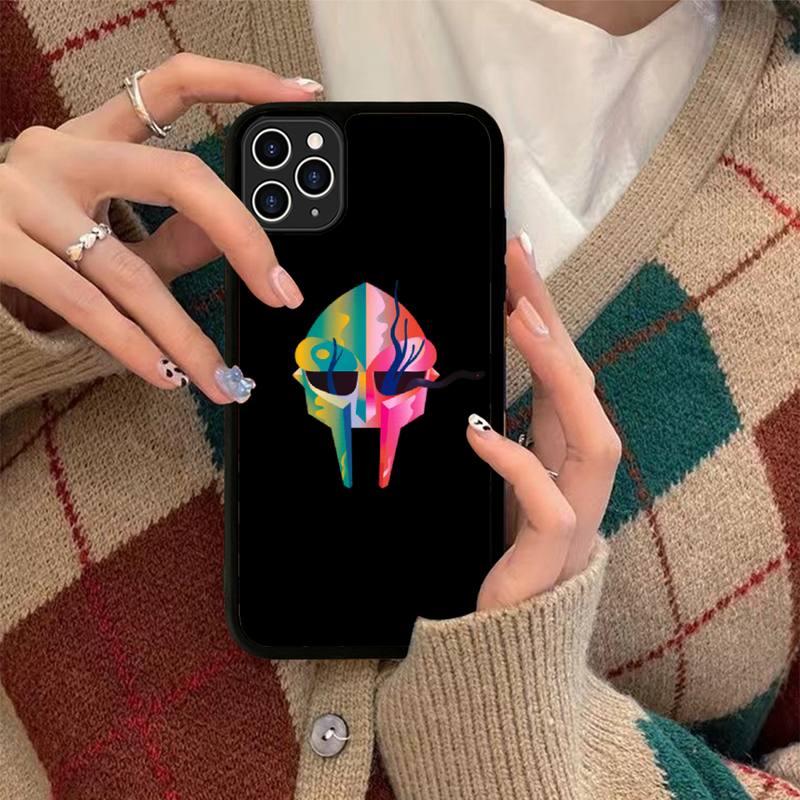 Custodia per Telefono MF Doom in Silicone PC+TPU per iPhone 11 12 13 Pro Max 8 7 6 Plus X SE XR Hard Fundas
