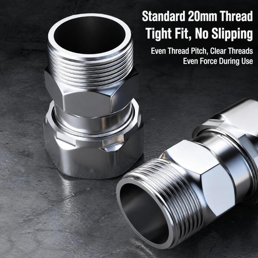 304 Stainless Angle Valve Connector 360 Rotatable Swivel Joint New Faucet Adapter Home Plumbing