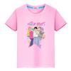 kpop demon hunters Print 100%Cotton t shirt for kids boy 10year y2k Saja Boys Kawaii Tees Cute Tops anime Short girls clothes