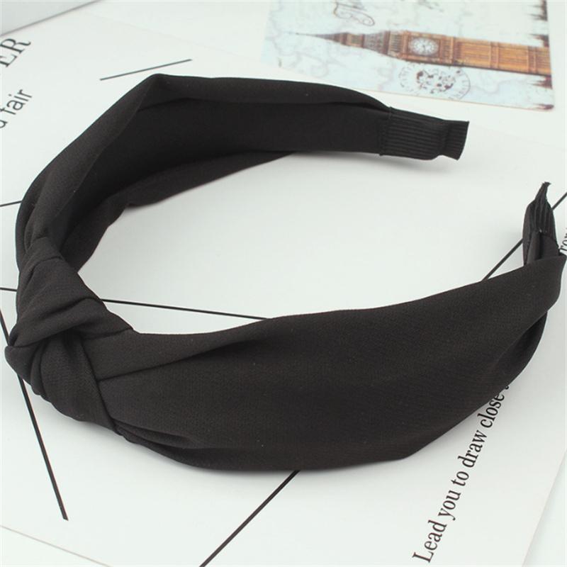 Fashion Solid Fabric Headbands For Women Hair Bands Hoop Girl Headwear Washing Clips Cute Basic Hairbands Hair Accessories