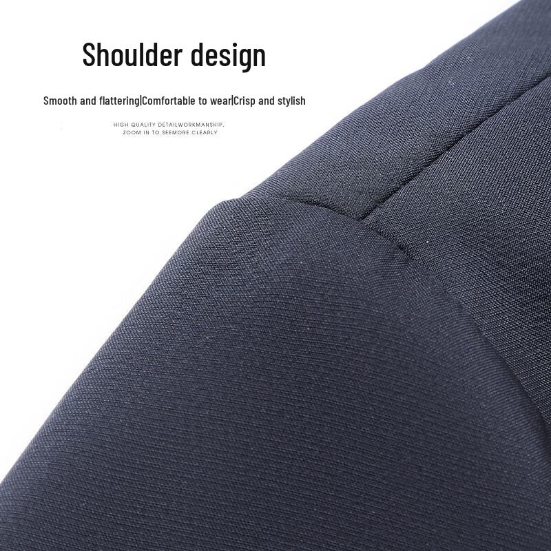 SHANSHAN Men's Detachable Hooded Business Casual Jacket