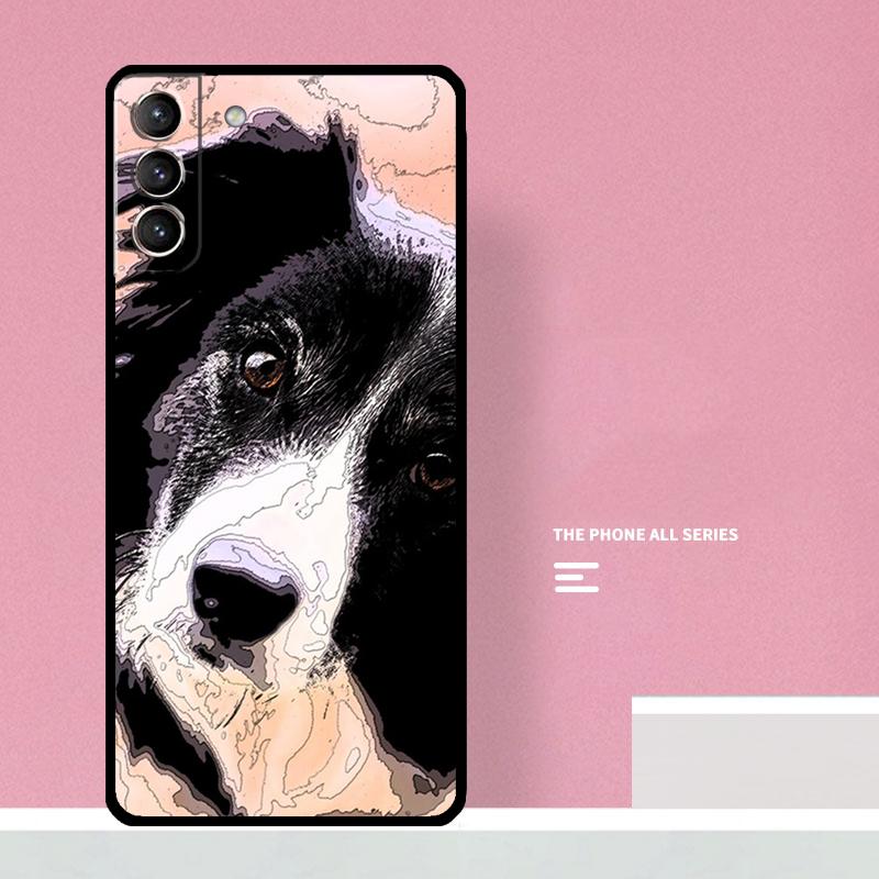 Border Collie Dog Phone Case For Samsung Galaxy S25 Ultra S20 S21 S22 S23 S24 Plus S9 S10 S24 FE Cover Coque