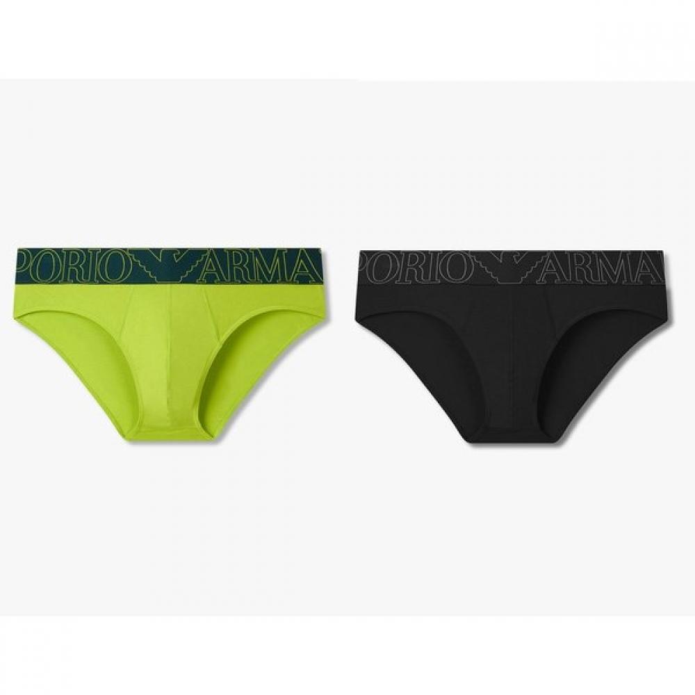 

Emporio Armani Men S Cotton Brief 2pcS Set 0815311010 0815311012 S(95)