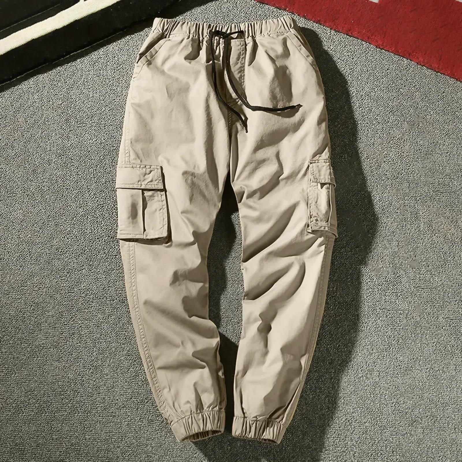 

Мужские уличные комбинезоны, повседневные брюки прямого кроя, комбинезоны с несколькими карманами XL хаки
