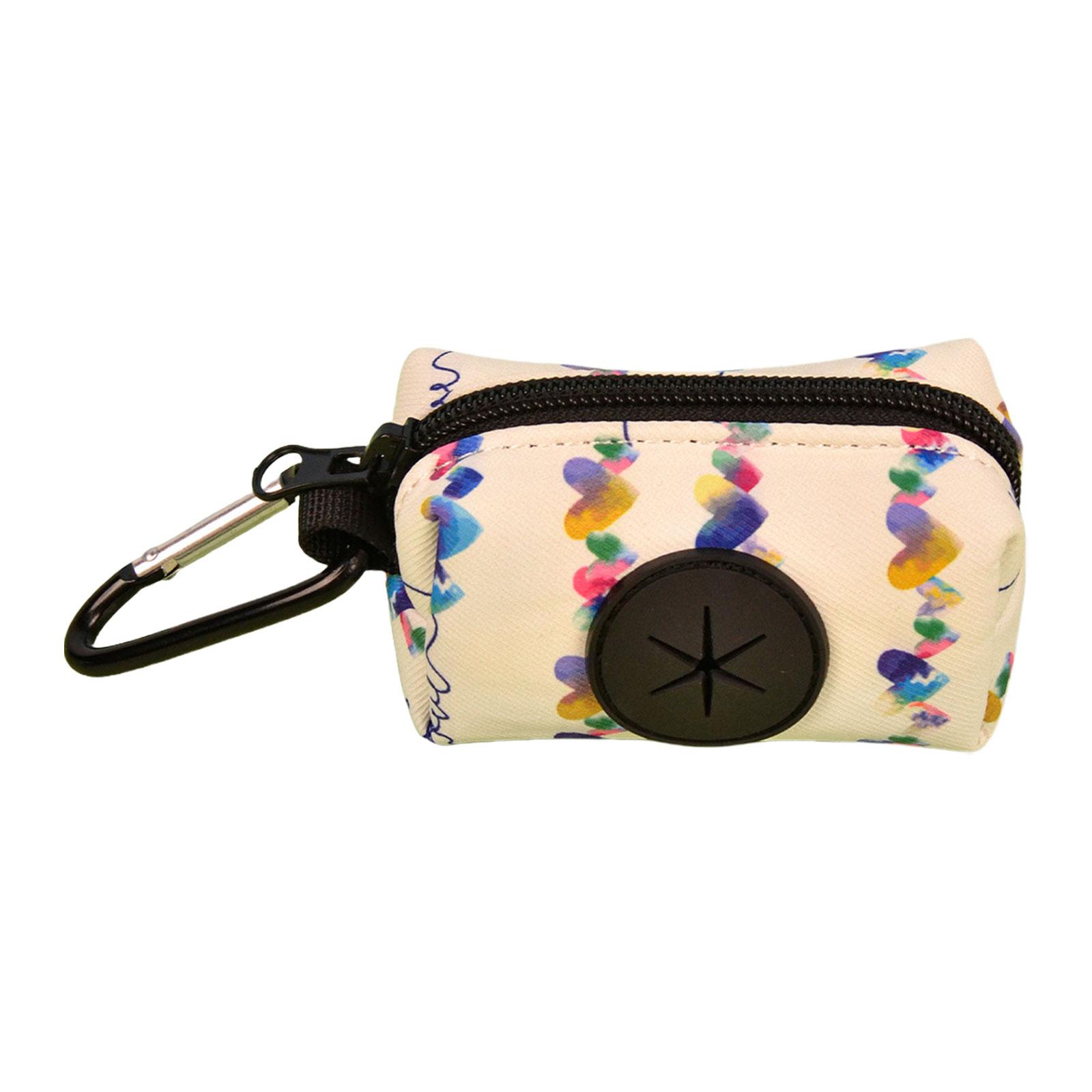 

Zippered Dog Poop Bag Dispenser Hangable Dog Poop Bag Holder Outdoor Pet Walking Gear Fashion Print Pet Waste Bag Holder 1