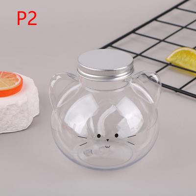 Kawaii Cat Water Bottles For Milk Tea Coffee Juice Portable Drinking Cup Home