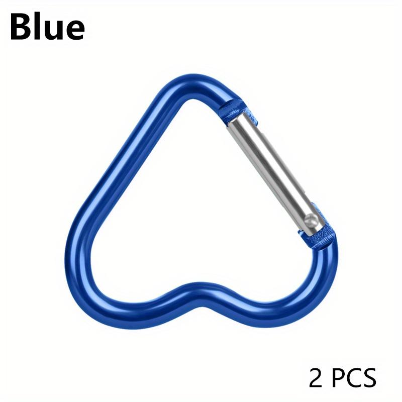 2pcs New Heart Shaped Carabiner Hook Ring Keychain Keyrings Hook DIY Jewelry Making Supplies Connector Buckles Accessories