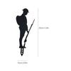 Metal Soldier Garden Courtyard Ground Insert Garden Decoration Ground Insert Lawn Decoration for Garden Party Outdoor Statues