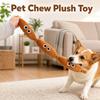 Bite-resistant Plush Sausage Sound Toy Pet Chew Plush Toy  for Small Large Dogs Cats Plaything