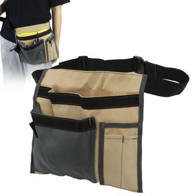 5-Pocket Tool Belt Bag Canvas Storage Bag Durable Canvas Organizer  Electrician Maintenance