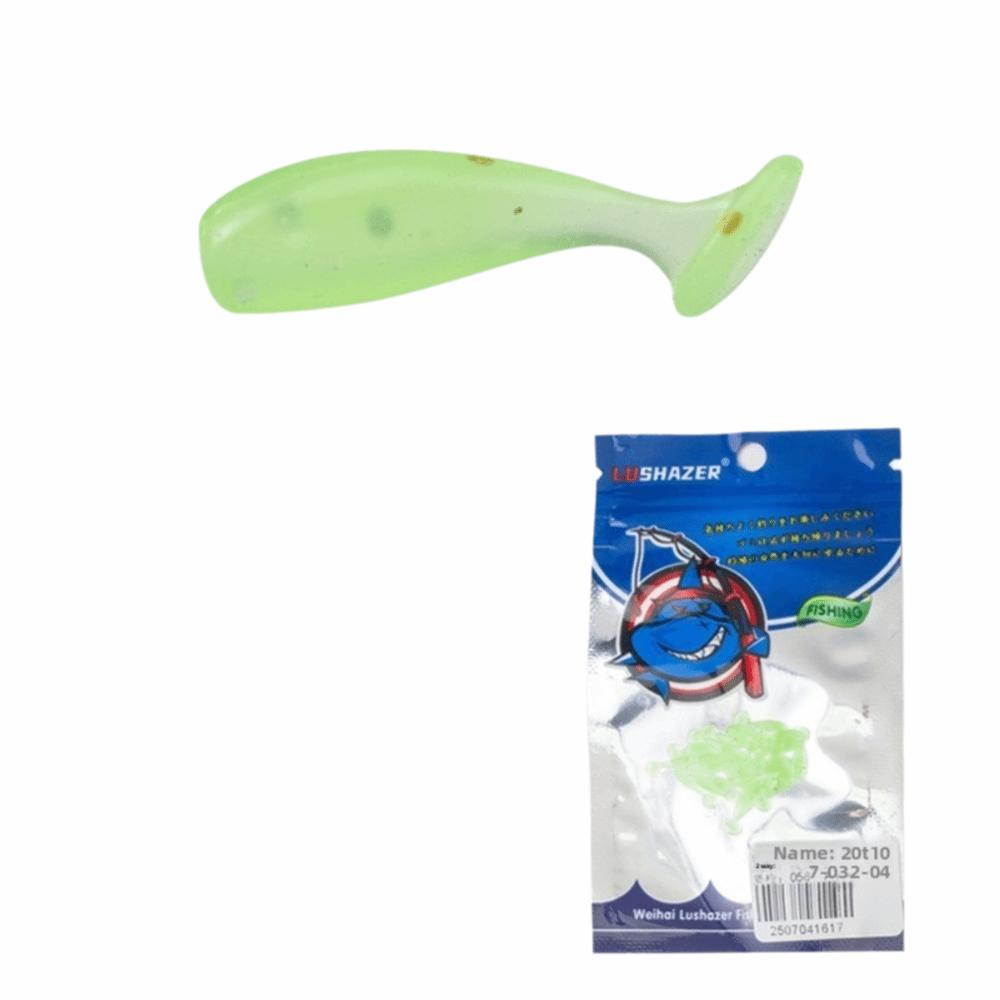 60pcs T Tail Fishing Soft Lures 1.0cm Floating Minnow Baits Minnow Lures  Fishing