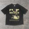 Dark Souls III Retro Poster Gaming Washed Cotton TShirt Loose Fit for Dark Souls  Vintage Fans Comfortable Fashion Tshirts