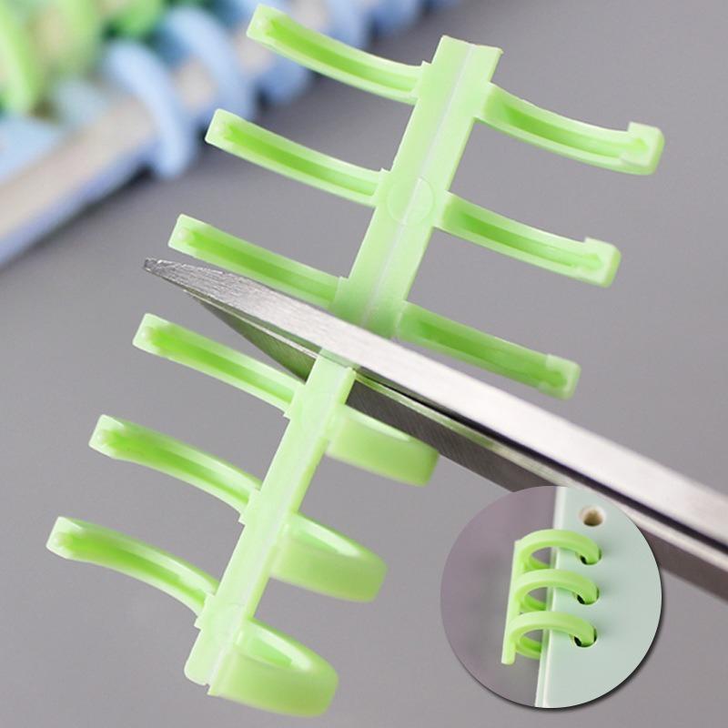 3Pcs/set 6 Holes Book Rings Solid Color Loose Leaf Binder Spiral Notebook Office Binding Rings Supplies