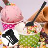 100Pcs Dessert Spoon Set Plastic Party Tableware for Cake Pudding Yogurt Ice Cream Mousse Tasting Portable One Time Use
