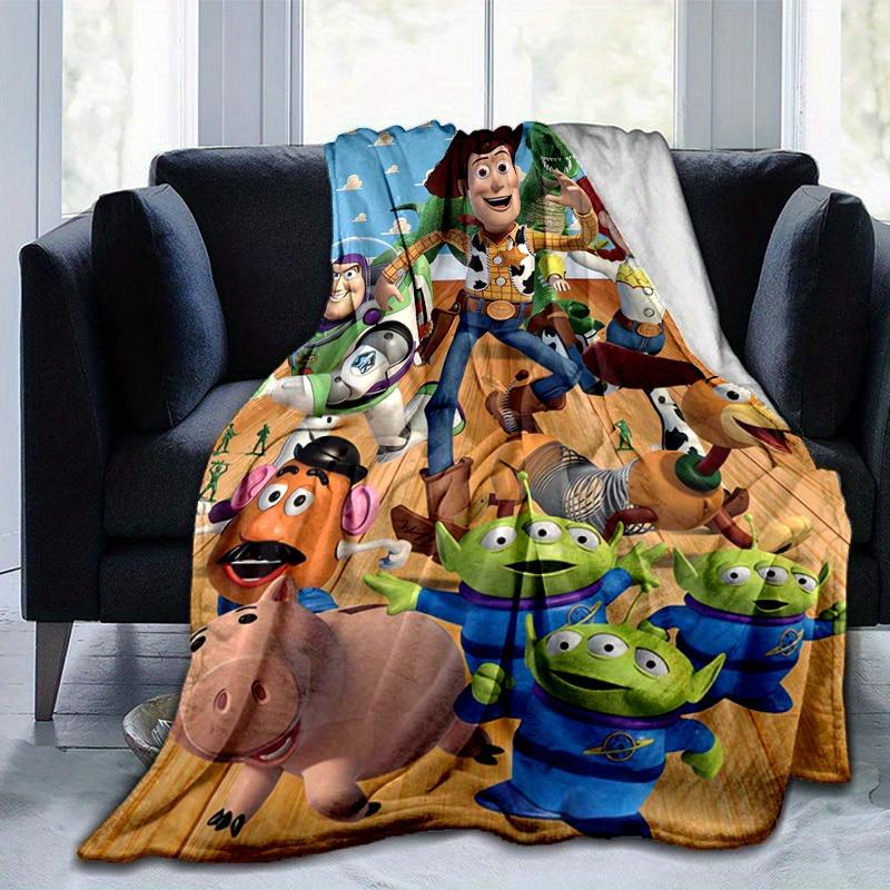 1 pezzo, Coperte Plaid Personaggi Toy Story Decorazioni per la Casa, Copridivano, Esterno, Regalo per Amici, Coperta in Flanella, Camera da Letto, Soggiorno, Viaggio