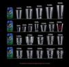 240ml Transparent Hard Plastic Aviation Cup with Customizable Logo