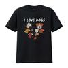I Love Dogs Dog Heart Lover Slogan T Shirt Vintage Washed Designer Clothes Comfortable Unisex Fashion Slightly Versatile