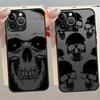 Case for iPhone 17 Pro Max 13 Mini 7 8 SE XS XR Air 14 12 15 16 Plus 11 Funda Back Phone Cover Skeleton Skull