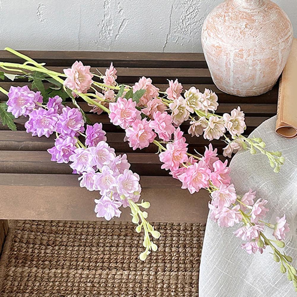 Delphinium Artificial Flower Hyacinth Violet Home Decoration For Various Settings For Weddings Garden Home Decoration