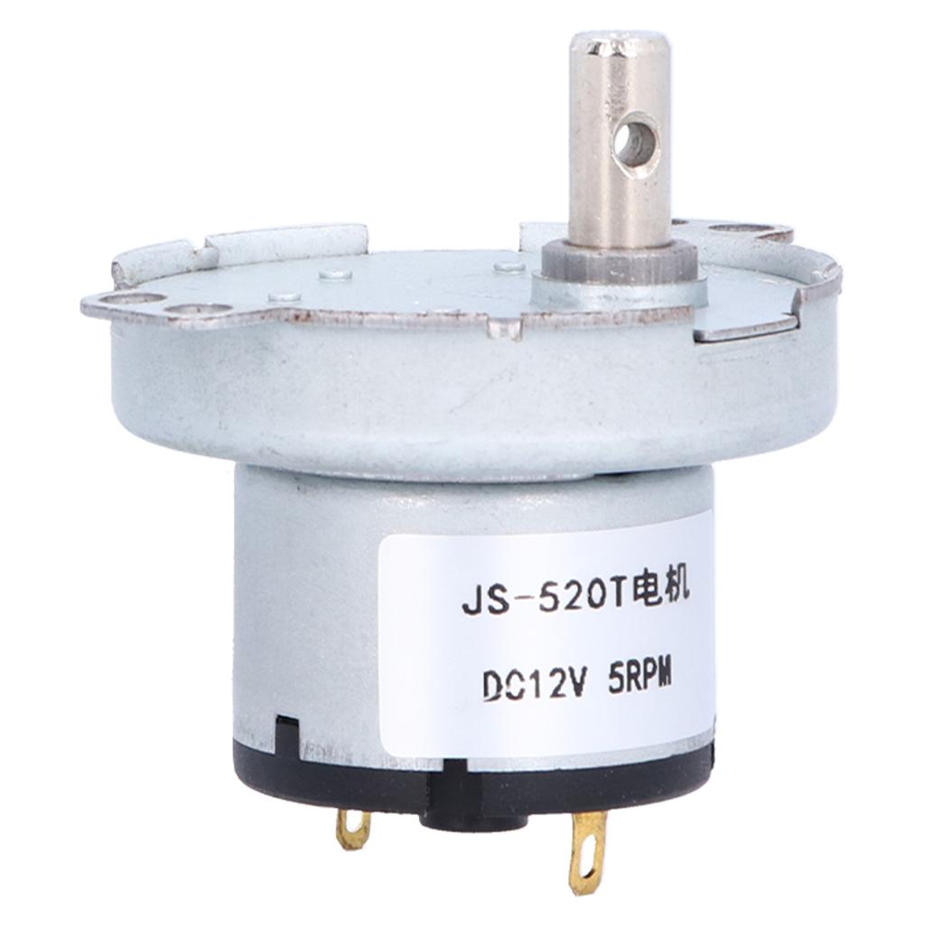 Synchronní motor JS‑520T Odolný DC 12V 5RPM převodový motor pro elektronické produkty