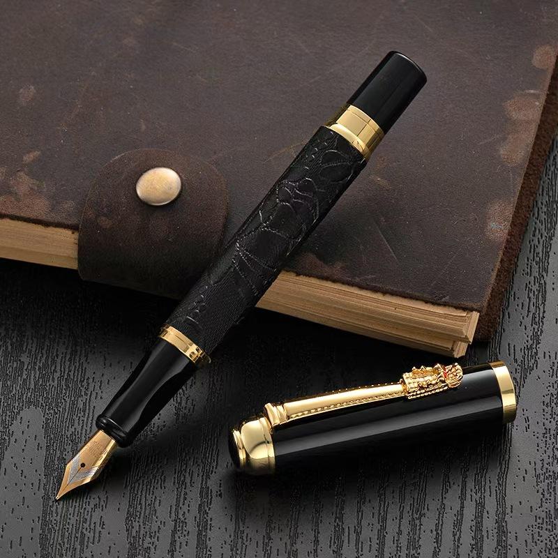 Luxury High-quality Metal Fountain Pen, Business Office Signature Pen, Suitable for Men's Use