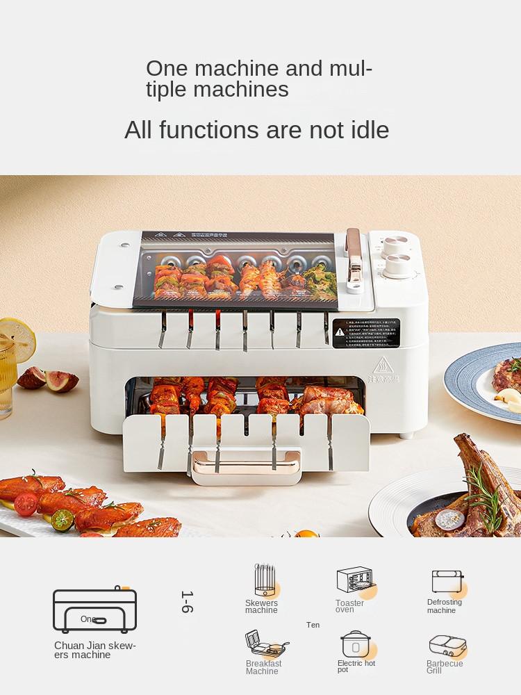 220 В 2-слойная машина для приготовления шашлыков на гриле — фото 6
