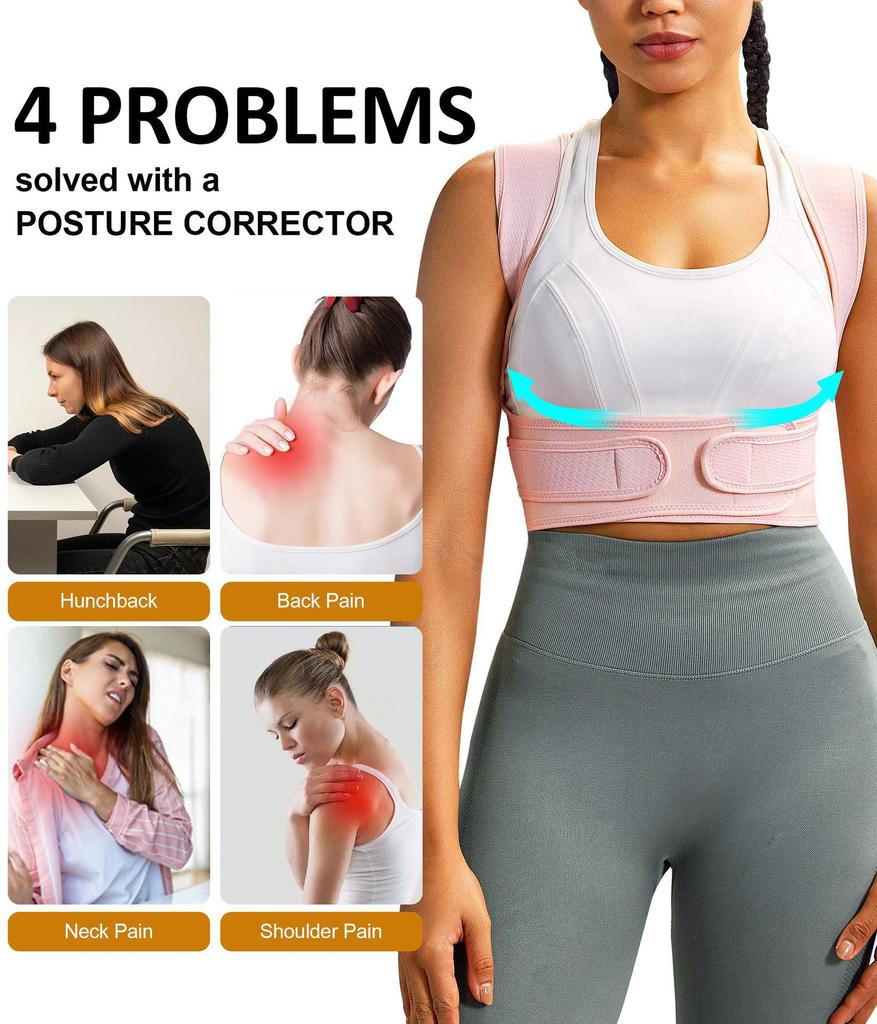 Premium Verstellbarer Haltungskorrektor-Gürtel zur Unterstützung von Rücken und Schultern