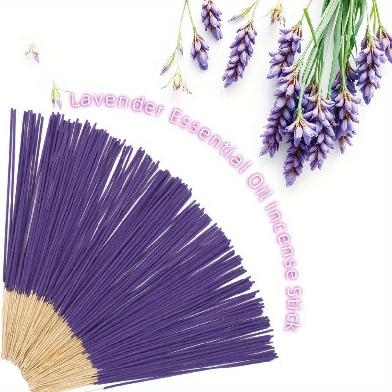50/100Pcs Incense Sticks Tea Room Wooden Material And Meditation Wood Sticks Yoga Lavender Sticks for Home Lavender Scent Natural