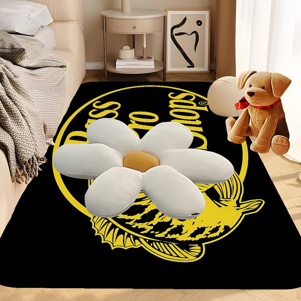 Fishing Brand Bass-Pro-shops Door Mat Kids Room Bedroom Decoration Balcony Anti-Slip Doormat Living Room Doormat Area Rug