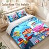 Set Biancheria da Letto Cartone Animato Pocoyó, 1 Copripiumino & 2 Federe Morbido Confortevole Camera da Letto Tessile per la Casa Decorazione
