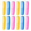 A78E-12 Pieces Colorful Hair Combs Set For Kids Women Men Colorful Plastic Fine Dressing Comb (Pink, Yellow, Blue)