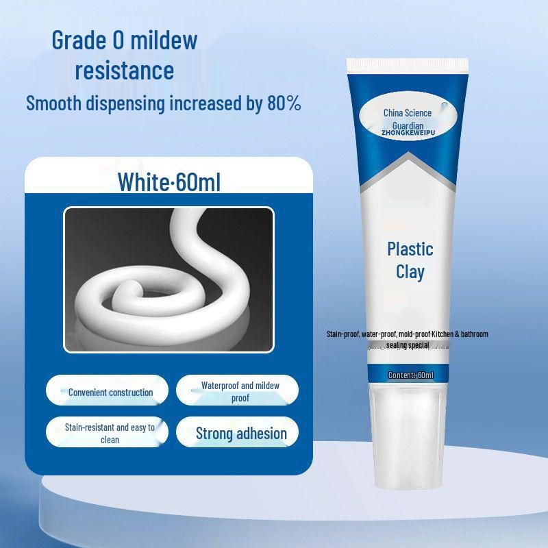 

Waterproof Plastic Steel Clay: Gap Filler, Edge Sealant, Anti-Mold, Durable Bathroom & Kitchen Adhesive
