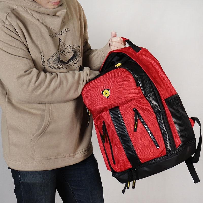 Jordan Polyester Backpack Backpack Regular Men's Preppy Red Jordan JD2213001GS-001
