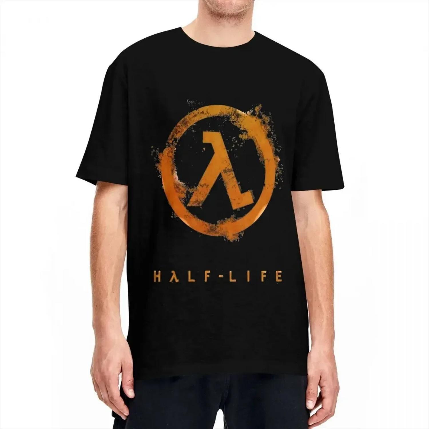

Classic Games T-Shirts Half Life Art Work Men Women 100% Cotton Novelty T-Shirt O Neck Tee Shirt Short Sleeve Tops Gift Idea XXXXXL чорний