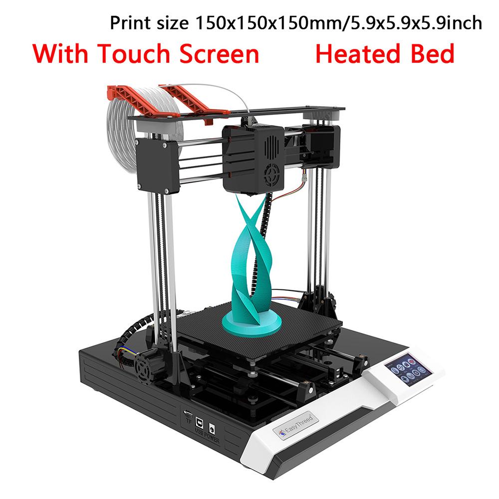 EasyThreed K8 3D Printer FDM Desktop Printing Machine 150x150x150mm 5.9x5.9x5.9inches Print Size Removable Platform