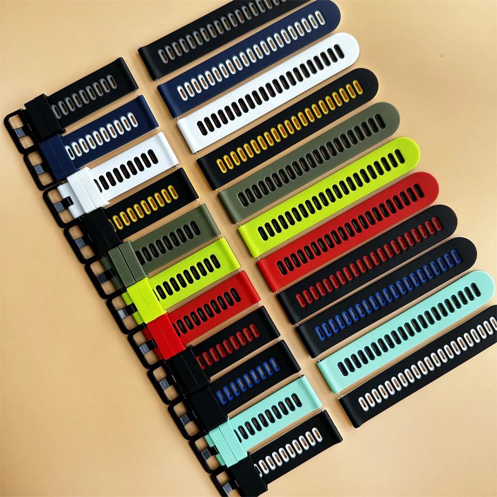 20mm 22mm Sports Silicone Watch Strap For COROS PACE 3 2 Band For COROS APEX 2 Pro 46mm 42mm Soft Bracelet Breathable Watchbands