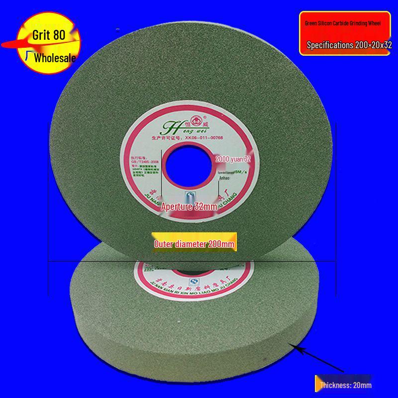 Multi-Material Grinding Wheel: White Corundum, Brown Corundum, Green Silicon Carbide - Perfect for Bench Grinders and Knife Sharpeners
