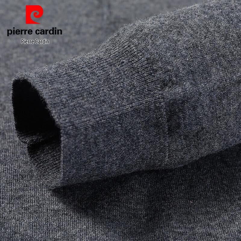 Pierre Cardin Men's 100% Pure Wool Turn-down Collar Pullover Sweater