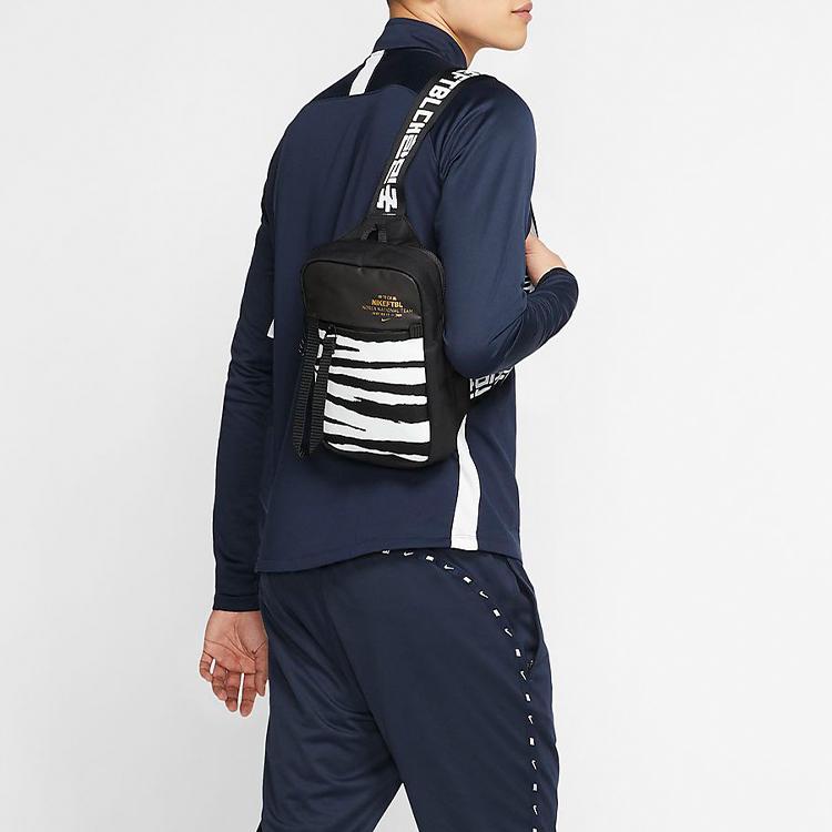 Nike Polyester Sling Bag, Shoulder Bag, Crossbody Bag Regular Unisex Black White CW5403-100