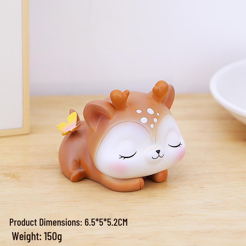 Cute Animal Figurine: Desk Decoration & Stress Relief Gift