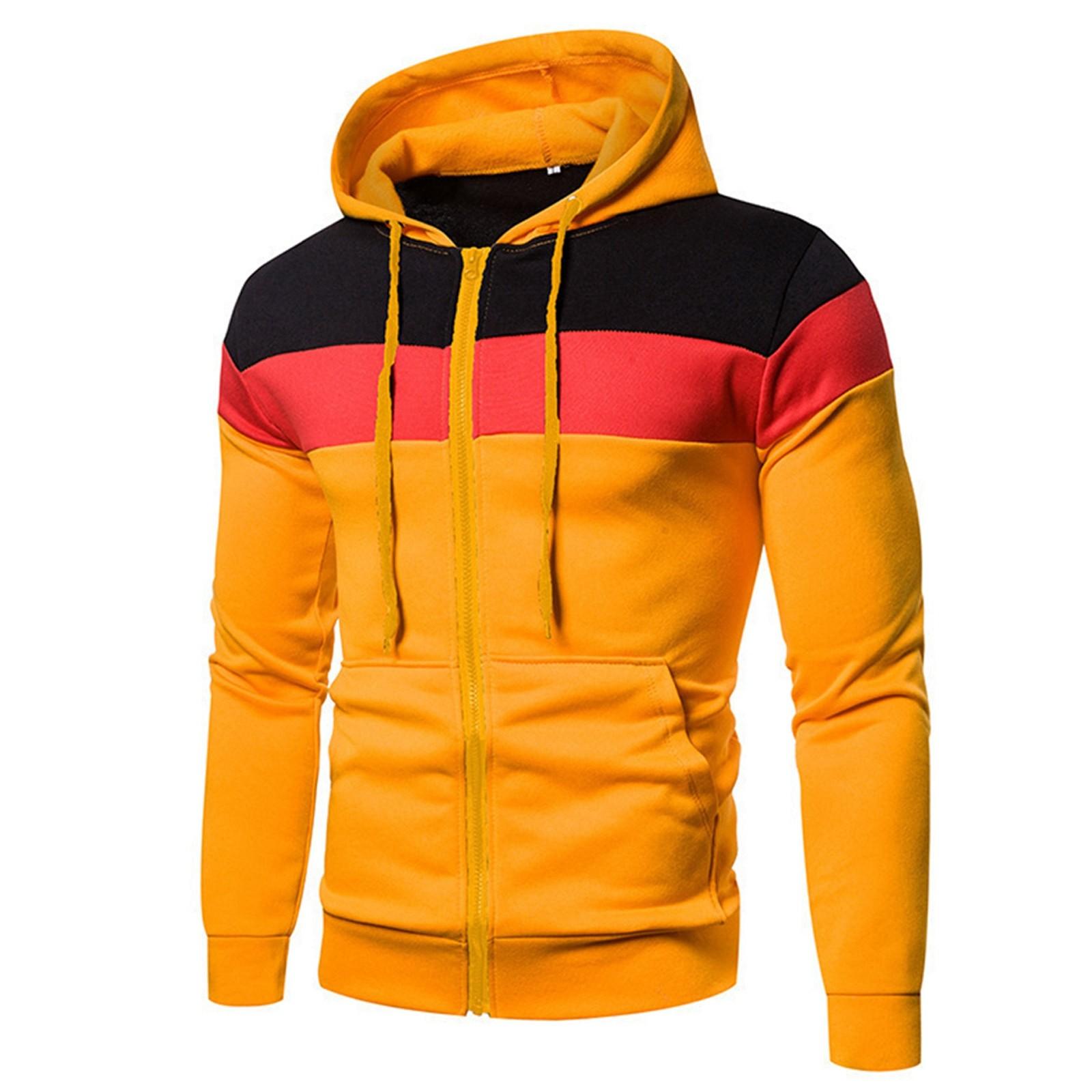 

Спортивный флисовый свитшот из трех частей с капюшоном на молнии, модный тренд XL