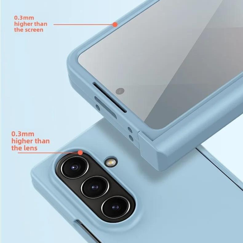 Skin Feel Slim Case for Samsung Z Fold 7 Flod 6 5 4 3 5G Zflod 5 flod4 Candy Plastic Fold Shockproof Hinge Protection Hard Cover