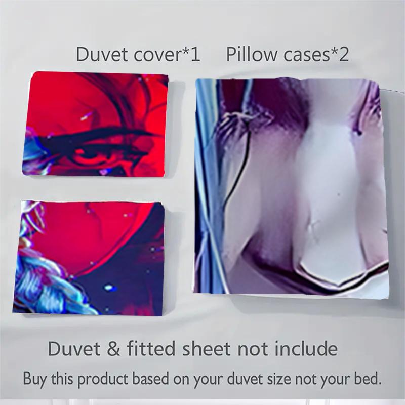 3Pcs Fantasy Cyberpunk Character Bedding Sets For All Sizes New 3D Printed Bed Cover Comforter Duvet Cover Pillowcase Bedroom Decoration
