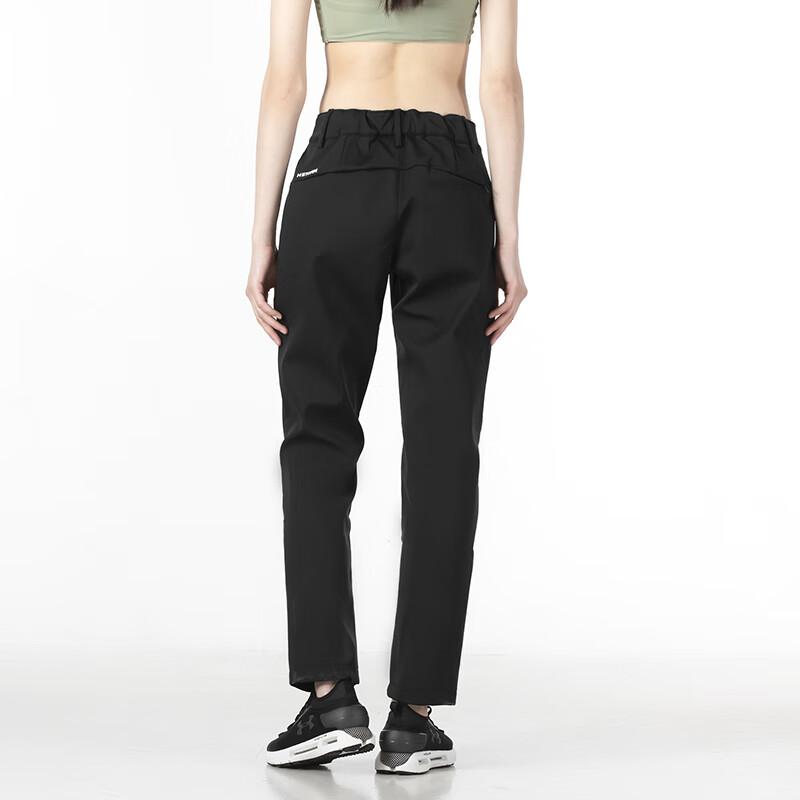 Under Armour Logo Print Button Loose Comfortable Breathable Knitted Sports Pants Women Pants Black 1363627-001