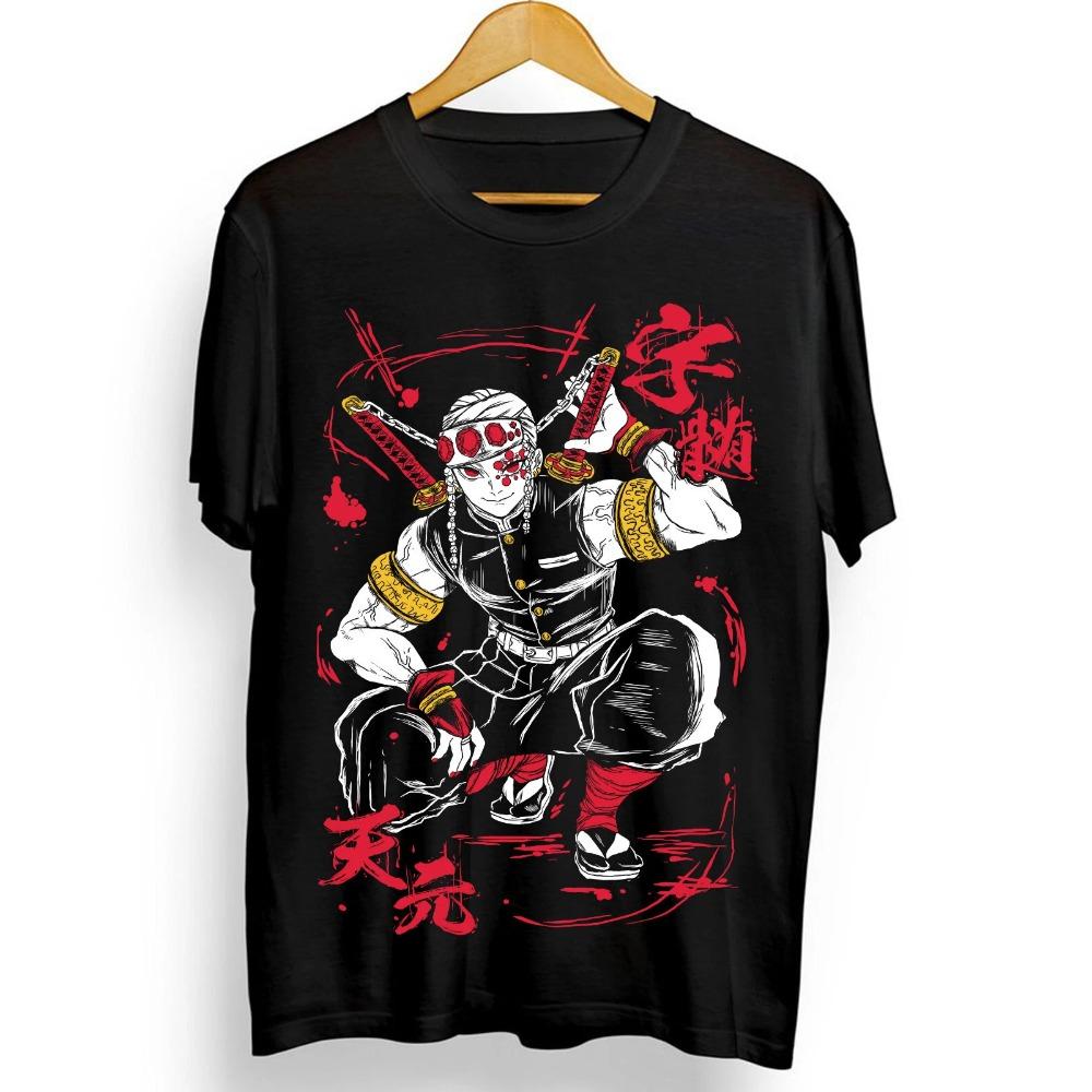 Ze Nitsu Charcoal Jiro Demon Slayer Blade Black Shirt Mens Tshirt SpringSummer New Product Unisex Casual Tshirt