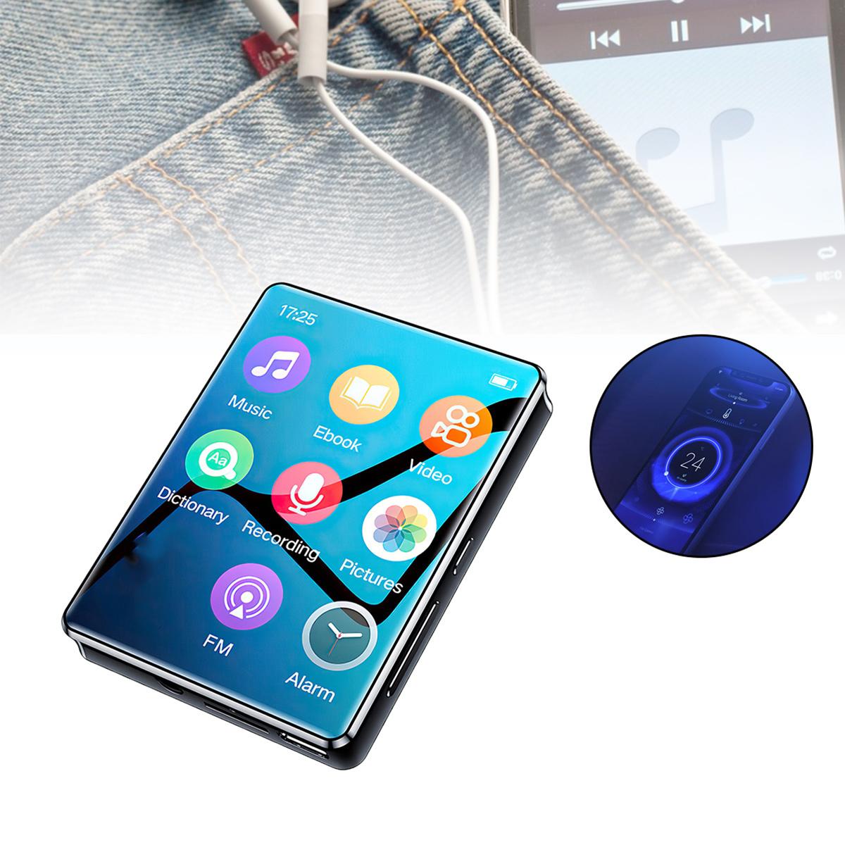 

PDTO Новый Bluetooth 5,2 MP4 MP3 музыкальный плеер без потерь FM-радио рекордер с сенсорным экраном