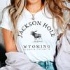 Jackson Hole Shirt, Wyoming Moose T-shirt, Unisex