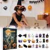 Halloween Advent Calendar 24pcs Pumpkins Skulls Halloween Collectibles Creepy Statues Halloween Horror Advent Gift Box For Desk