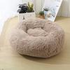 40cm Round Pet Bed for Large Dog Bed Super Soft Cat Bed Long Plush Dog House for Medium Dog House Winter Warm Sleeping